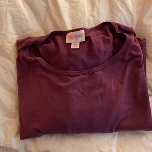 LulaRoe Purple Short Sleeve Shirt